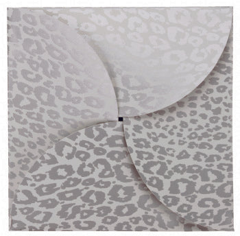 Silver Cheetah Gift Card Folder
