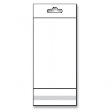 Clear OPP Bags with Hanging Header 3 x 5 (x1000)