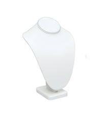 White Leatherette Neck Stand