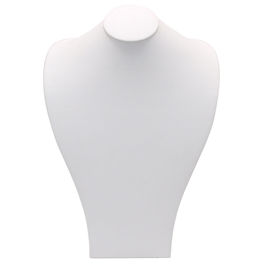 White Leatherette Wide Shoulder Neck Form