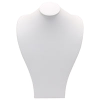 White Leatherette Wide Shoulder Neck Form