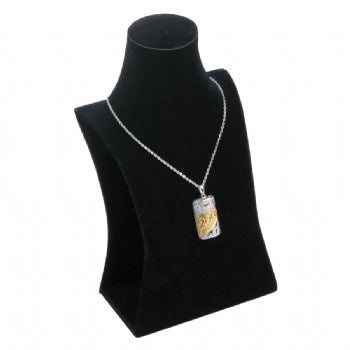 Small Black Velvet Contoured Neck Display