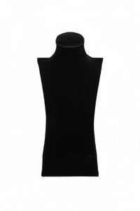 Large Black Velvet Contoured Neck Display
