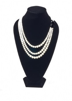 18 1/2" Extra Tall Black Velvet Necklace Display