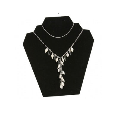 Black Velvet Necklace/Earring Display with Easel