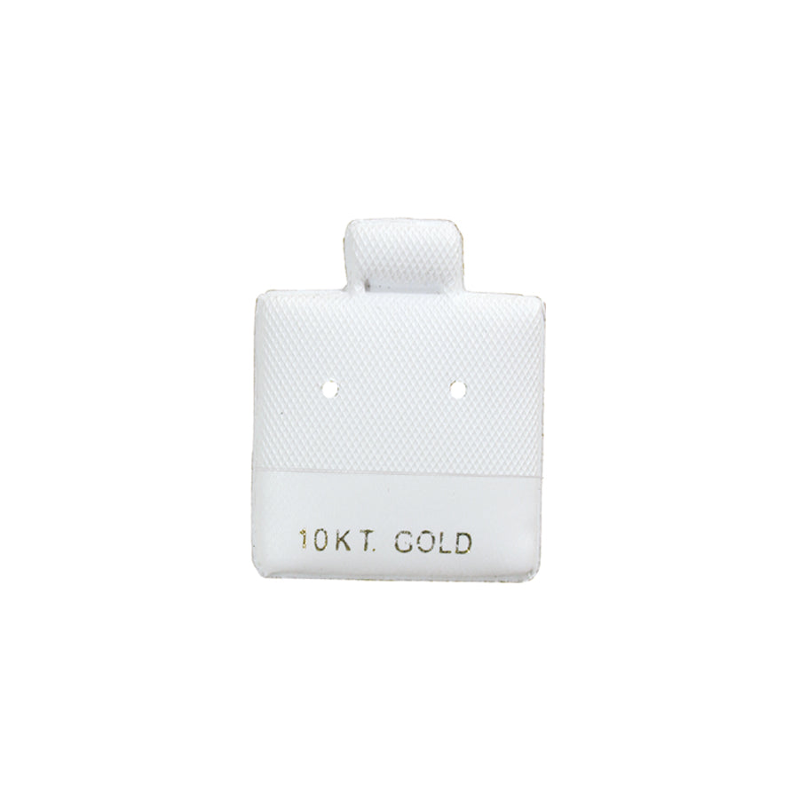"10KT. Gold" 1" x 1" Vinyl White Puff Pad (x100)