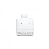 Sterling Silver 1" x 1" Vinyl White Puff Pad (x100)