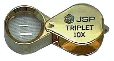Goldtone 10X Triplet Loupe