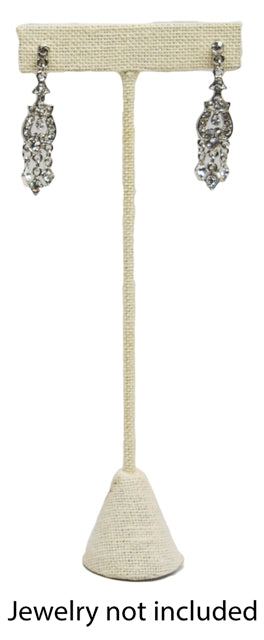 Beige Linen Earring Tree (Medium)