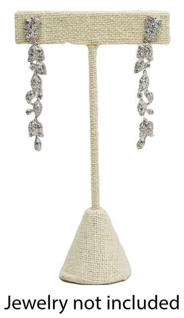 Beige Linen Earring Tree (Small)