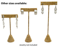 Burlap Earring Tree T-Bar Display Stand (Small)