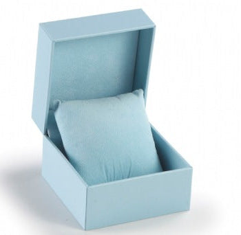 Light Blue Leatherette Watch/Bangle Box