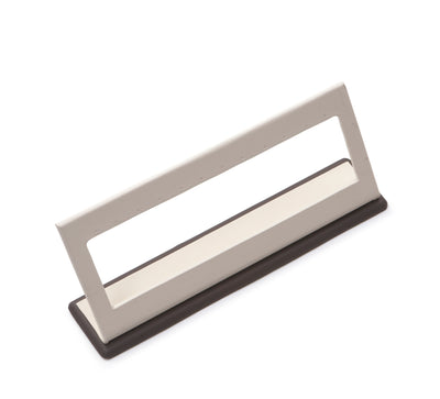 Chocolate/Beige Leatherette 6 Pairs Earring Display