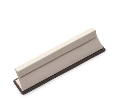 Chocolate/Beige Leatherette 6 Pairs Earring Display