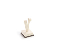 Chocolate/Beige Leatherette Medium Earring Stand