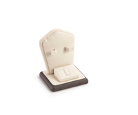 Chocolate/beige Leatherette Ring/Earring/Pendant Stand – Novel Box