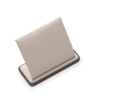 Chocolate/Beige Leatherette 2 Pendant Stand