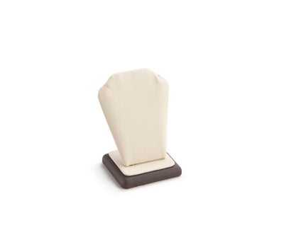 Chocolate/Beige Leatherette Pendant Stand