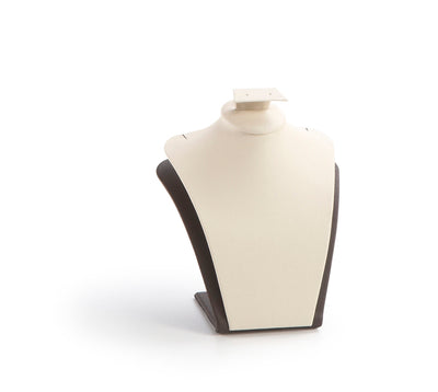 Chocolate/Beige Leatherette Earring/Pendant Stand