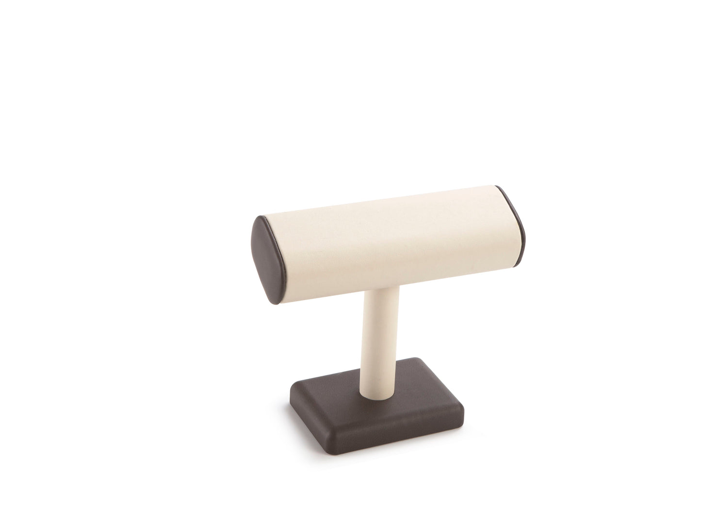 Chocolate/Beige Leatherette Watch T-Bar