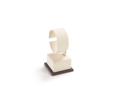 Chocolate/Beige Leatherette Short Watch Stand