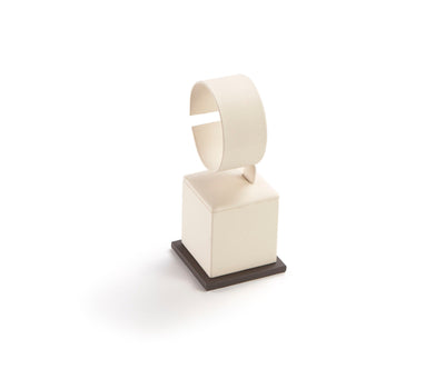 Chocolate/Beige Leatherette Medium Watch Stand