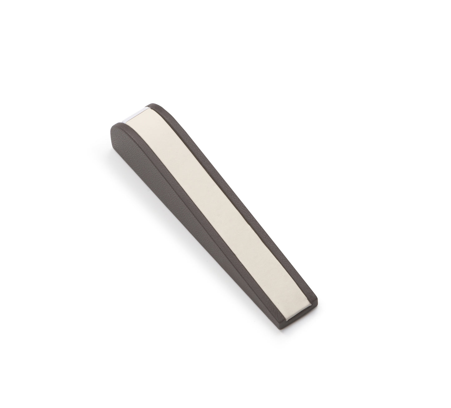 Chocolate/Beige Leatherette Thin Bracelet Dome