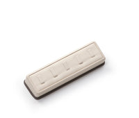 Chocolate/Beige Leatherette 5 Clip Ring Stand