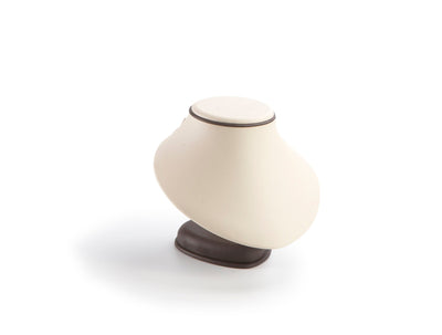 Chocolate/Beige Leatherette Large Neckform