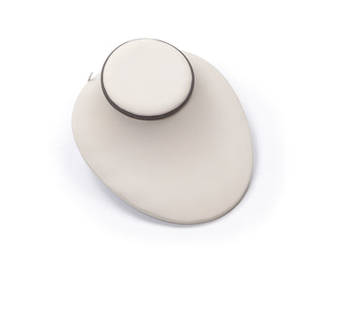 Chocolate/Beige Leatherette Large Neckform