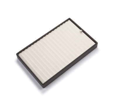 Chocolate/Beige Leatherette 18 Bracelet Tray