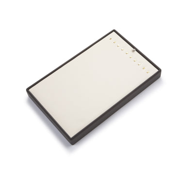 Chocolate/Beige Leatherette 10 Chain Tray