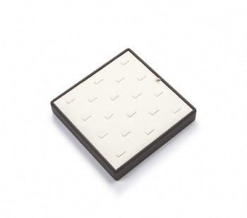 Chocolate/Beige Leatherette 18 Clip Ring Tray – Novel Box