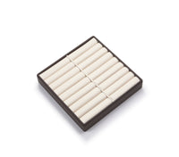 Chocolate/Beige Leatherette 16 Bangle Tray
