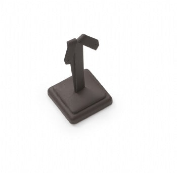 Chocolate Leatherette Earring Stand