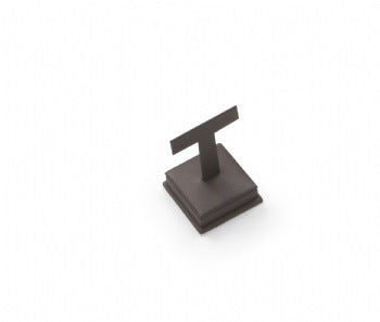 Chocolate Leatherette Short Earring Stand