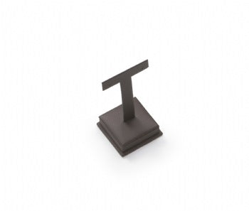 Chocolate Leatherette Tall Earring Stand