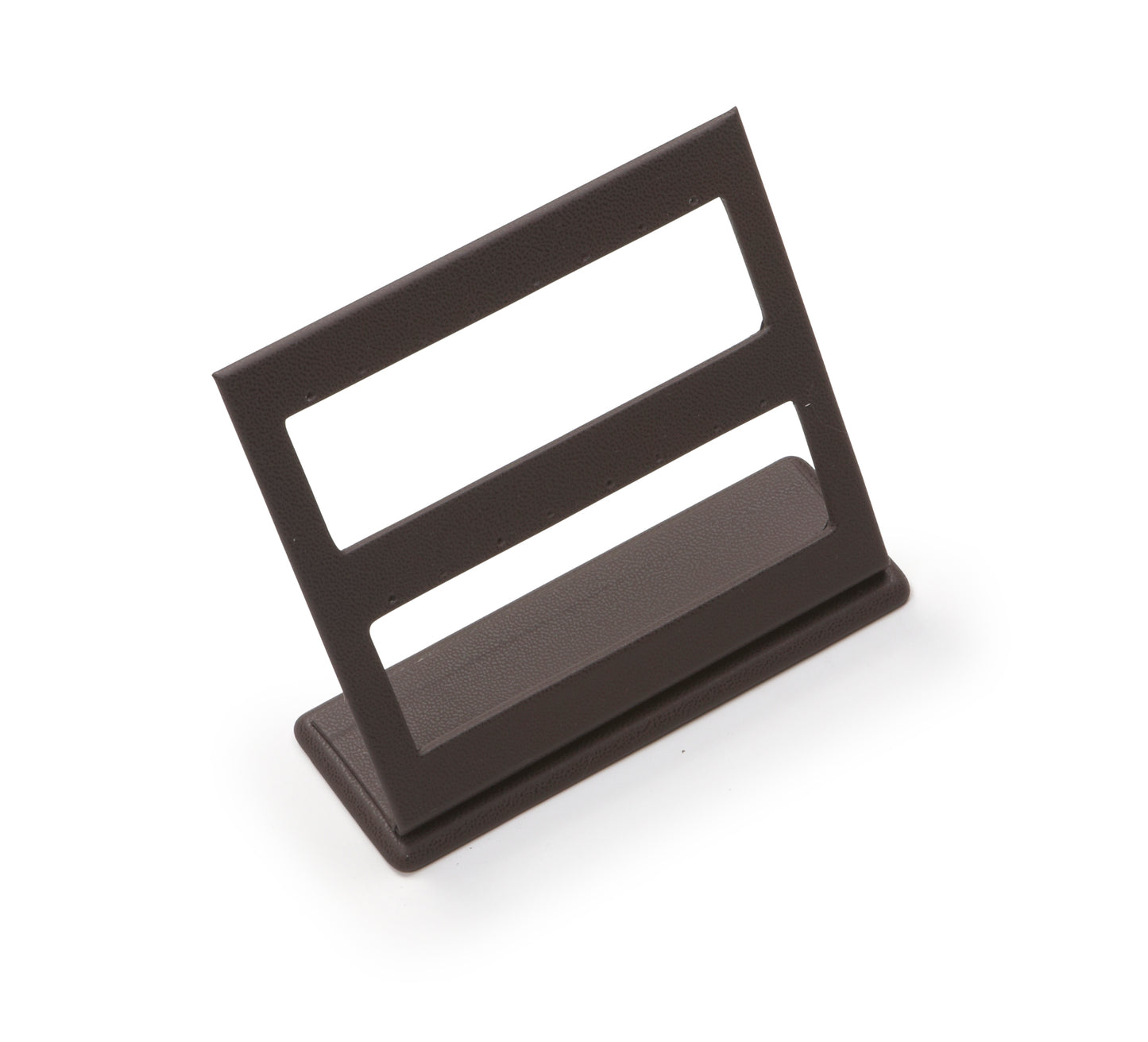 Chocolate Leatherette 8 Pairs Earring Stand