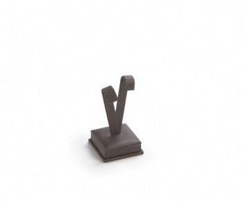 Chocolate Leatherette Medium Earring Stand