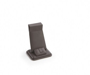 Chocolate Leatherette Tall Earring/Ring Stand