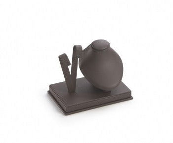 Chocolate Leatherette Earring/Pendant Stand