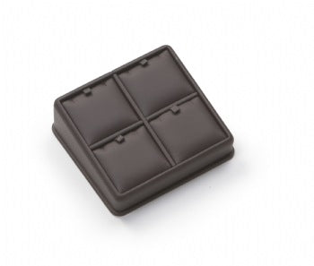 Chocolate Leatherette 4 Pendant Stand
