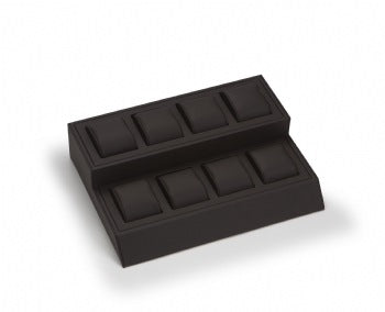 Chocolate Leatherette 8 Watch Display