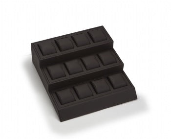 Chocolate Leatherette 12 Watch Display