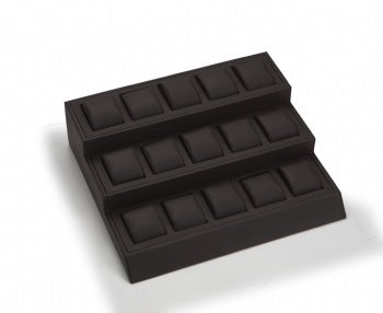 Chocolate Leatherette 15 Watch Display