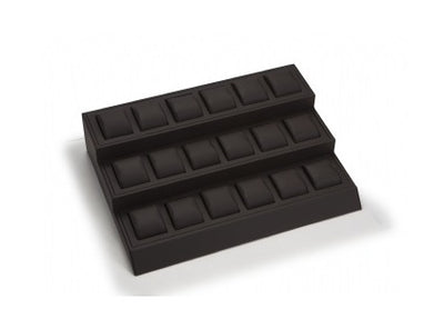 Chocolate Leatherette 18 Watch Stand