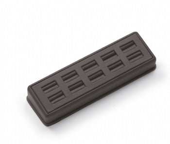 Chocolate Leatherette 9 Ring Slot Stand