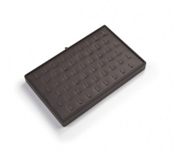 Chocolate Leatherette 51 Clip Ring Tray