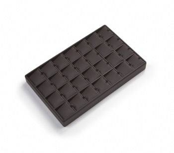Chocolate Leatherette 28 Pendant Tray