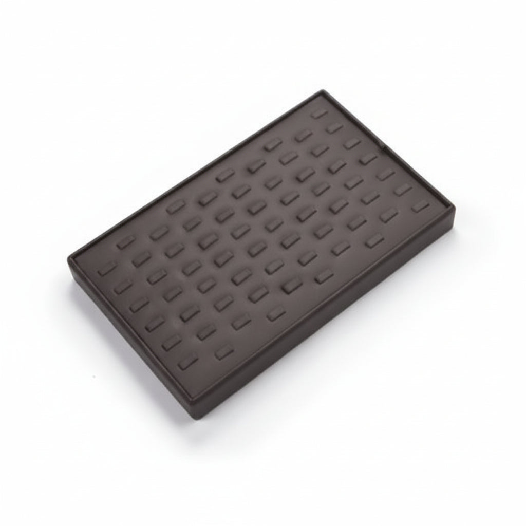 Chocolate Leatherette 65 Clip Ring Tray